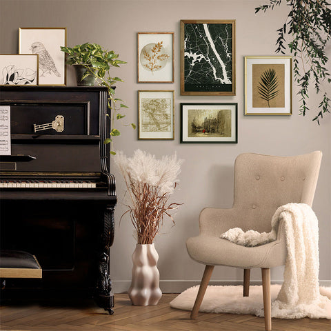 Artiss Armchair Fabric Accent Chairs and Ottoman Beige